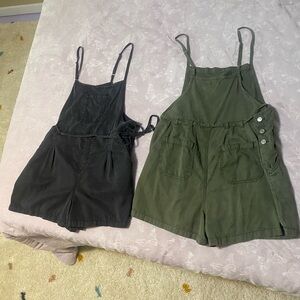 Maurices Black and Green Jumpsuits